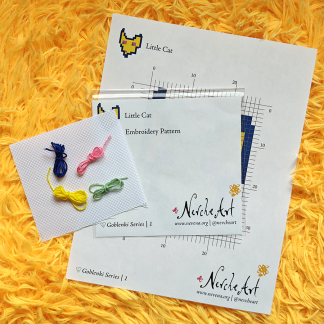 Little Cat | Goblenki | 1 | Embroidery Pattern + Thread & Canvas